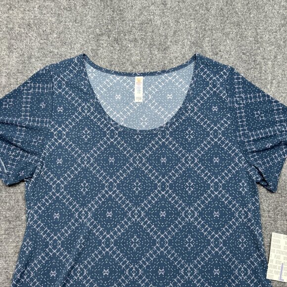 LulaRoe Lot of 2 Classic T-Shirt Womens L Multicolor Colorful Short Sleeve New - Picture 3 of 7